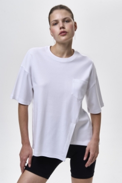 Mila Asimetrik Tshirt Mila Oversize Asimetrik Tshirt