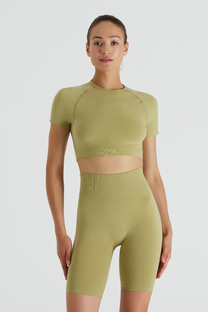 Cassia Crop Top Cassia Dikişsiz Crop Top