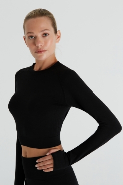 Savana Crop Top Savana Dikişsiz Crop Top